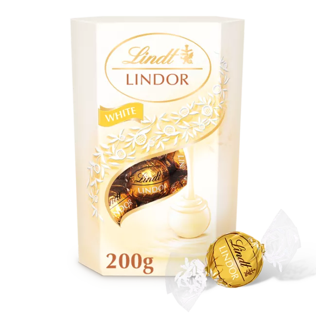 LINDOR pralinky Bílá čokoláda 200g